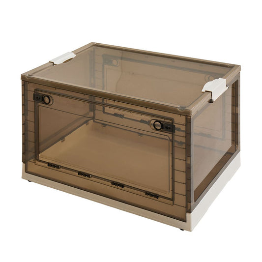 Foldable Storage Box Smoke XXL 96L 4-Pack