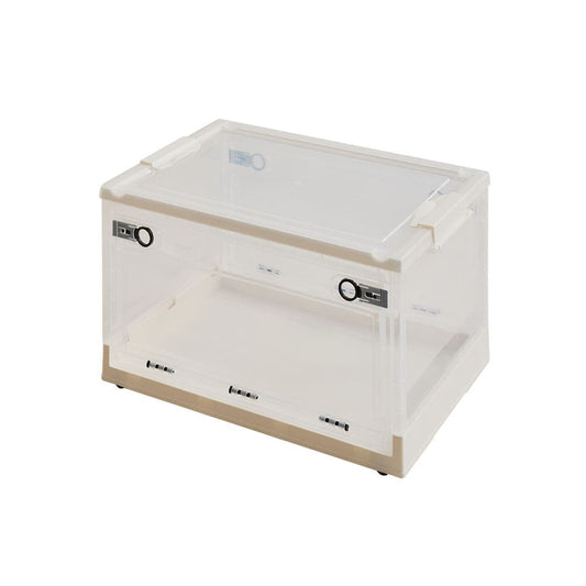 Foldable Storage Box Clear L 42L 5-Pack