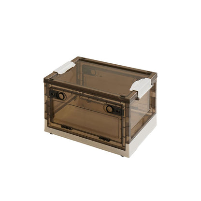 Foldable Storage Box Smoke S 20L Set of 5
