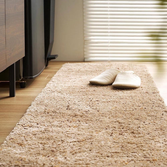 Mix Shaggy Mat Riva Approx. 45×180cm Brown