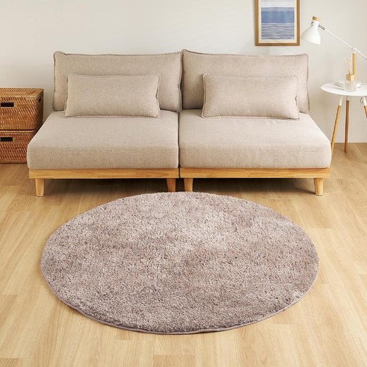 Mix Shaggy Rug Griva Approx. 130cm Round Greige