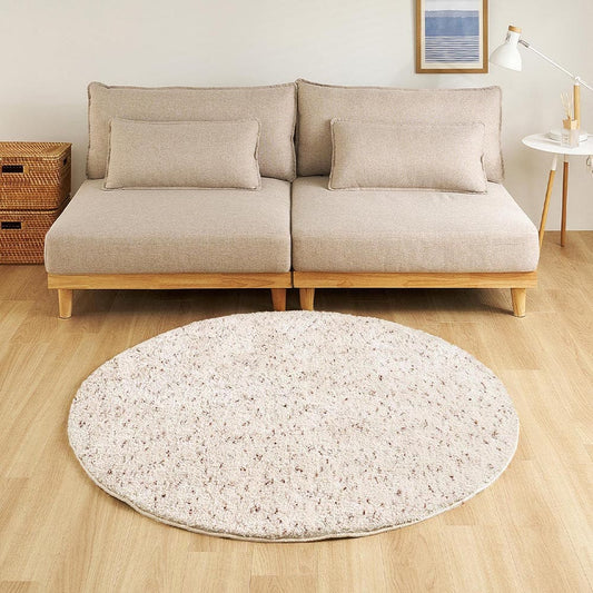 Mix Shaggy Rug Griva Approx. 130cm Round Ivory
