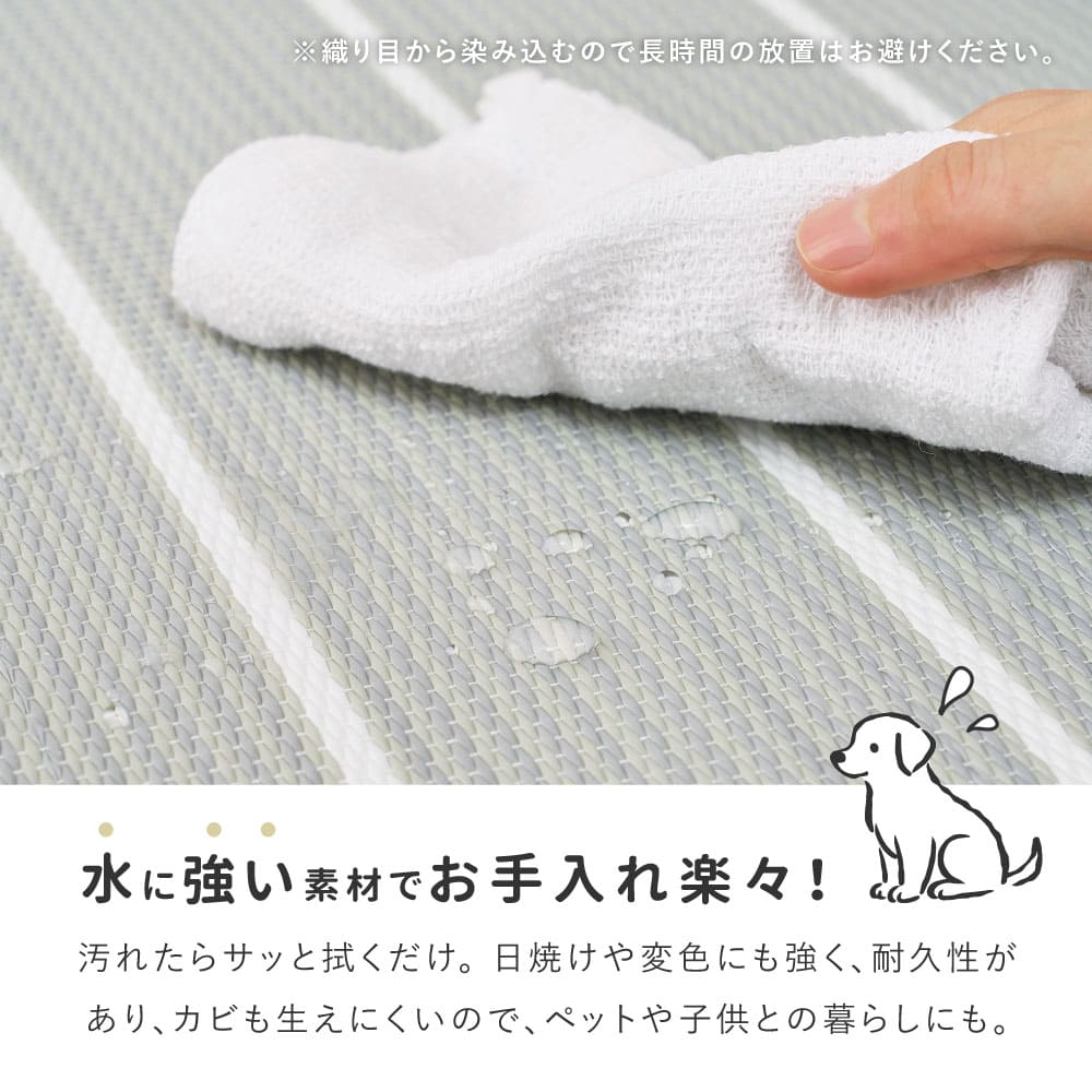 12-Piece Igusa Style Tatami Mat Kotolina Gray