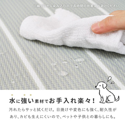 12-Piece Igusa Style Tatami Mat Kotolina Light Beige