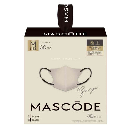 Sun Smile Mask Code 3D Mask M Greige 30 Sheets