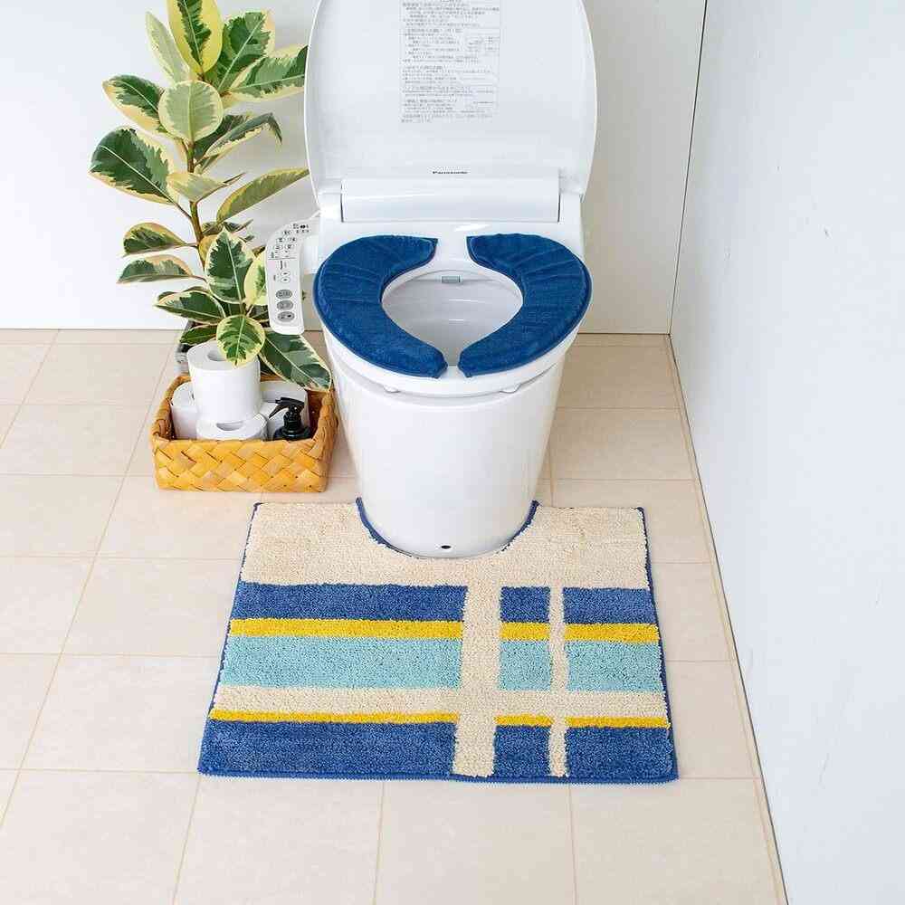 Fujie Marshmallow Toilet Mat Navy