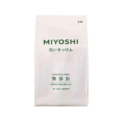 Miyoshi Soap Additive-Free White Soap 108g x 3