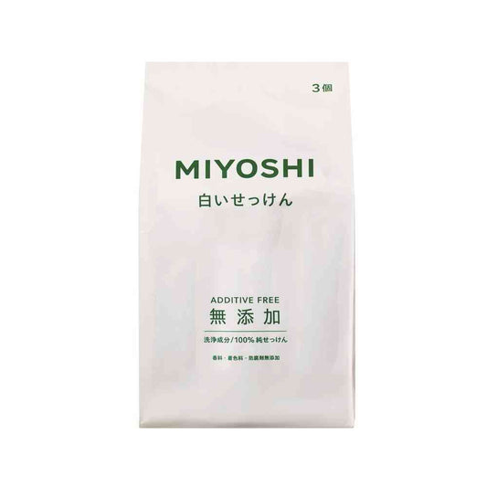 Miyoshi Soap Additive-Free White Soap 108g x 3