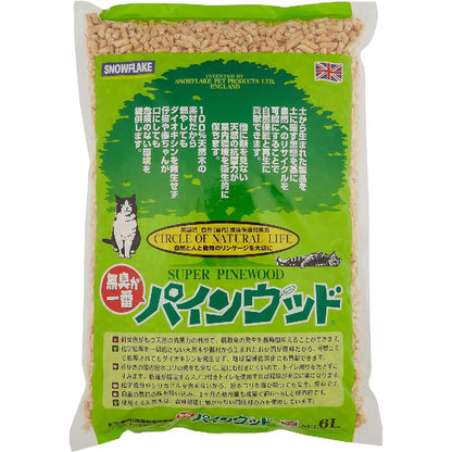 Pinewood Cat Litter 6L