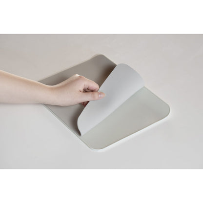 Aion Ultra Fast-Drying & Ultra Absorbent Draining Mat & Cloth L Size Light Gray