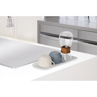 Aion Ultra Fast-Drying & Ultra Absorbent Draining Mat & Cloth M Size Light Gray