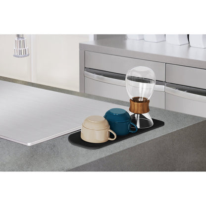 Aion Ultra Fast-Drying & Ultra Absorbent Draining Mat & Cloth M Size Black