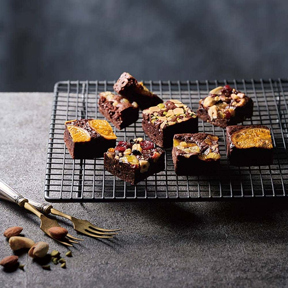Luxurious Brownies with Nuts and Dried Fruits 16 Pieces