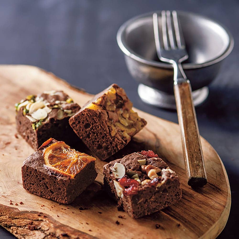 Luxury Brownies with Nuts and Dried Fruits