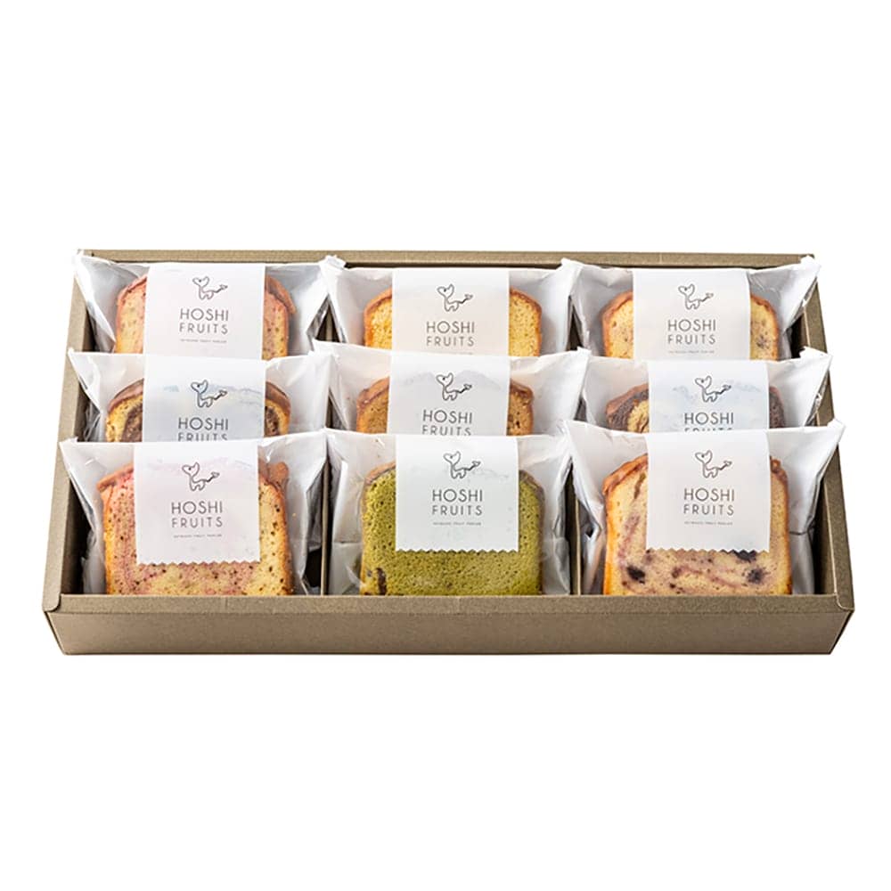 Hoshi Fruits Moist Fruit Pound Cake - 9 Pieces