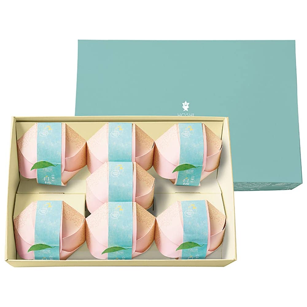 Hoshi Fruits Yamanashi White Peach Jelly 7 Pieces