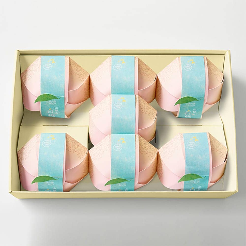 Hoshi Fruits Yamanashi White Peach Jelly 7 Pieces