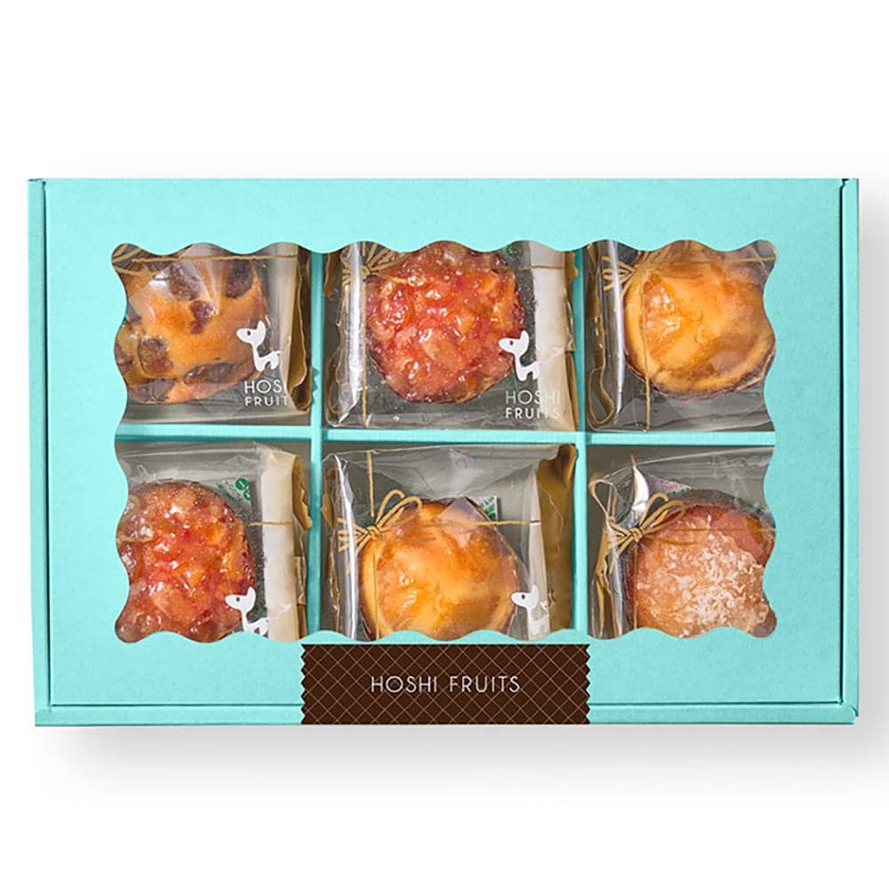 Hoshi Fruits Sparkling Fruit Cupcakes 6 Pieces