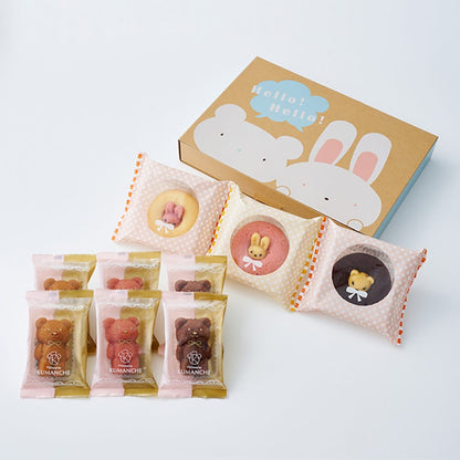 Bear-Shaped Financiers & Animal Donuts 9 Pieces