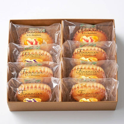 Hoshi Fruits Almond Financier - 8 Pieces