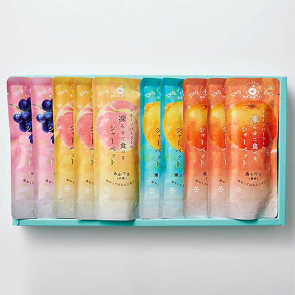 Frozen Sherbet with Fruit Juice - 10 Bags