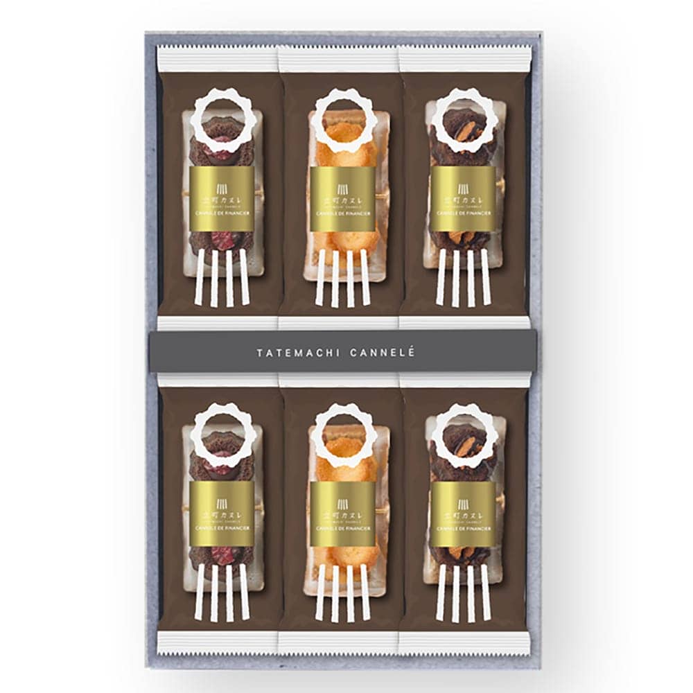 Tachimach Canelé Supervised Canelé & Financier - 12 Pieces