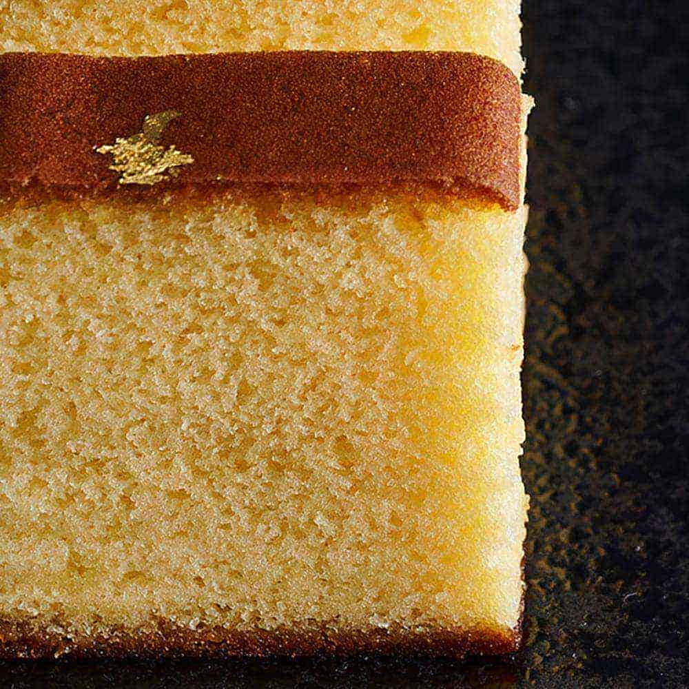Kyoto Fushimi Sangengan Gold Leaf Castella 2-Piece Set
