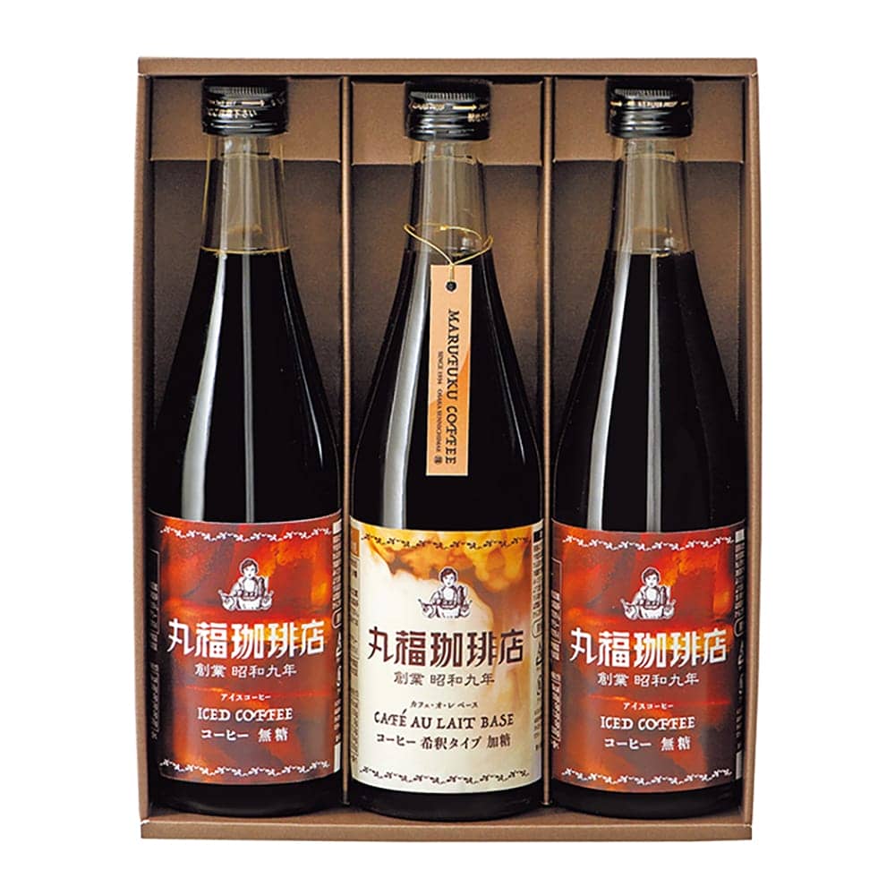Marufuku Coffee Shop Iced Coffee Set - 3 Bottles