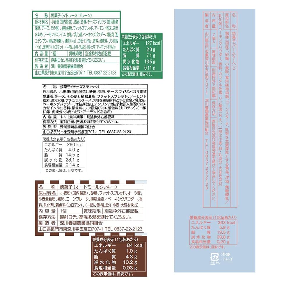 Fukagawa Country Premium Egg Sweets Set C