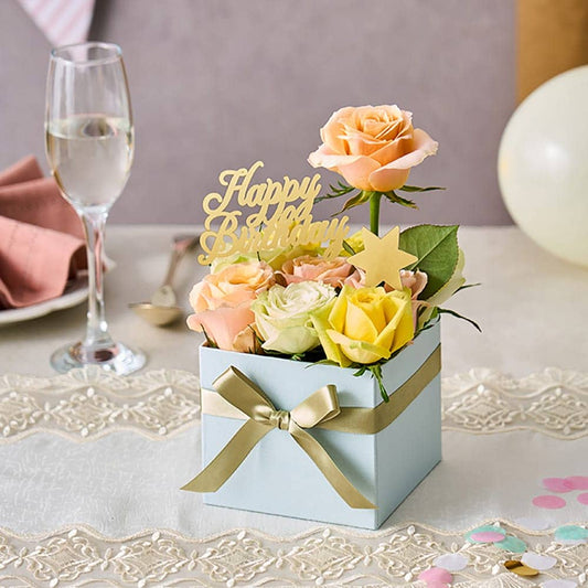 Hoshi Farm Cubic Birthday Roses M Passion