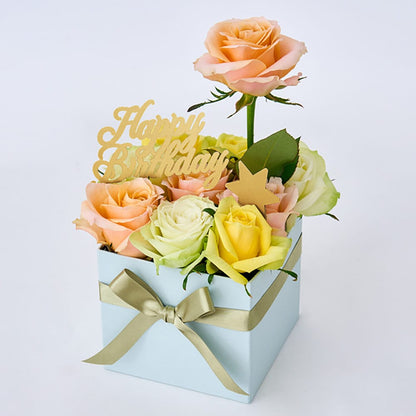 Hoshi Farm Cubic Birthday Roses M Passion