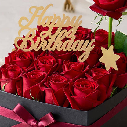 Hoshi Farm Cubic Birthday Roses L Rouge