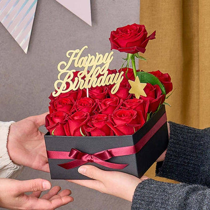 Hoshi Farm Cubic Birthday Roses L Rouge