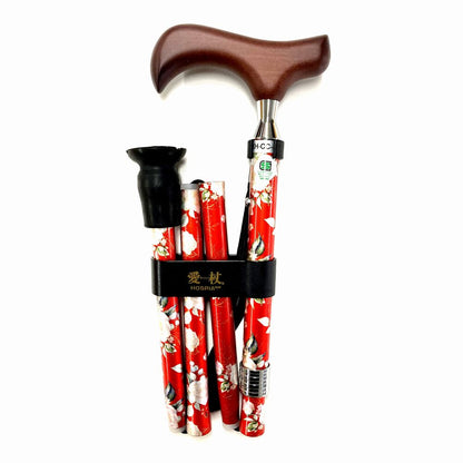 Aizō Slim Neck Folding Cane E-253B