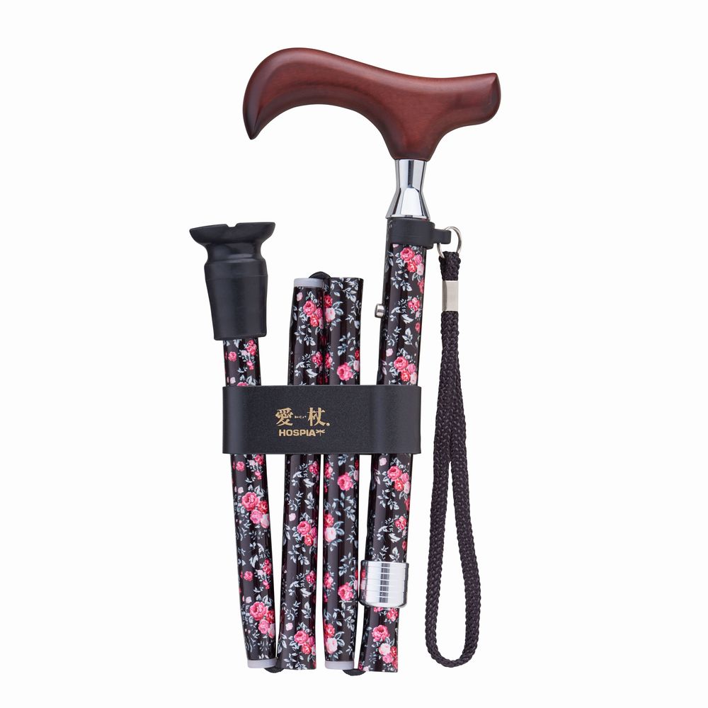 Aizō Slim Neck Folding Cane E-254B