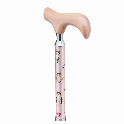 Pretty Cats Folding Cane AN-14