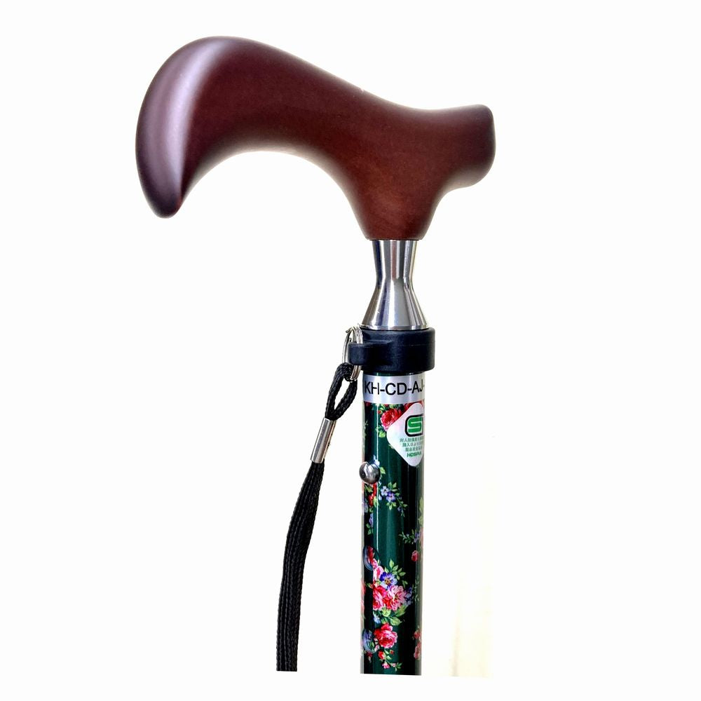 Aizō Slim Neck Folding Cane E-255B