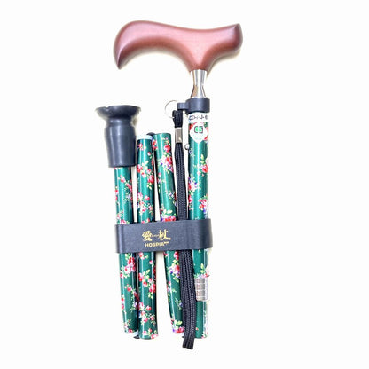 Aizō Slim Neck Folding Cane E-255B