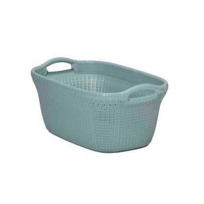 Toue Knit Laundry Basket 40L Blue CV-401