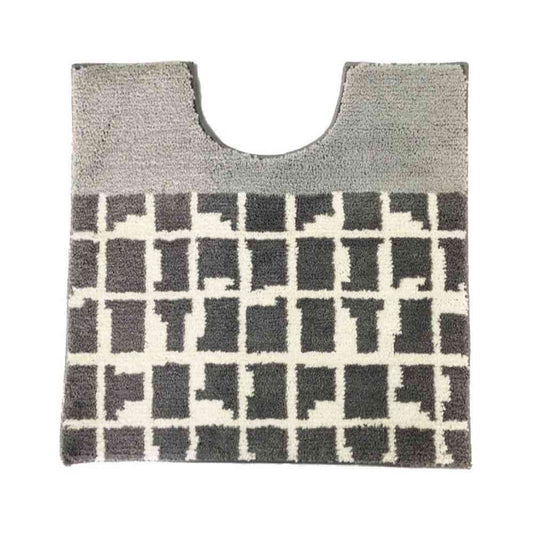 Tōei Marshmallow Toilet Mat Lattice Gray MM-204
