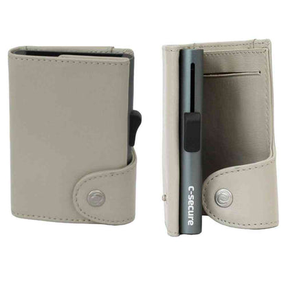Tōei c-secure Card Case Holder Mini Wallet Chic Gray