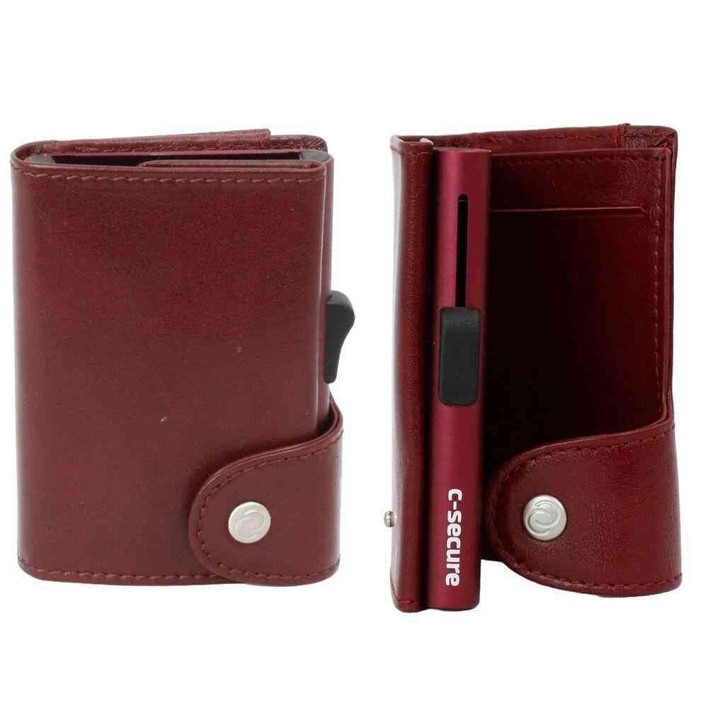 Tōei c-secure Card Case Holder Mini Wallet Red