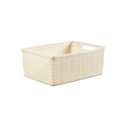 Tōei Jute Medium Basket 12L White