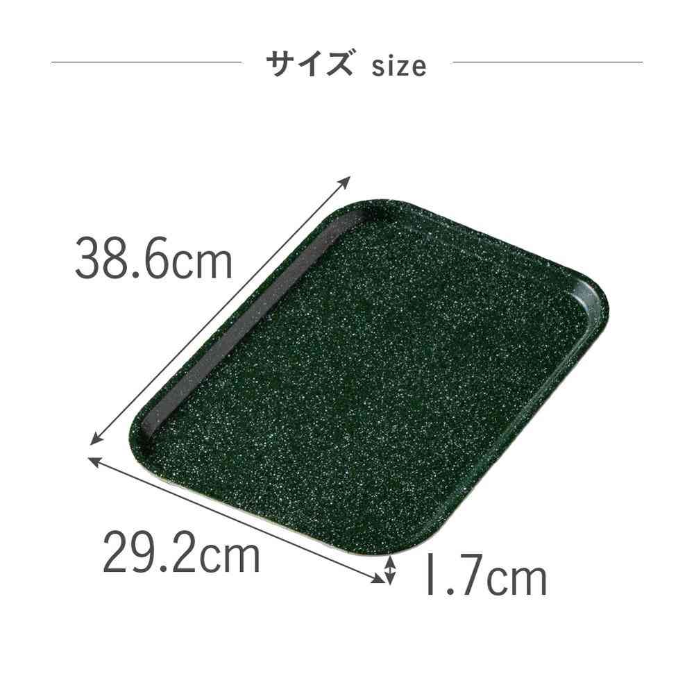 Fuji E dustper style Non-Slip Tray L Stone Green