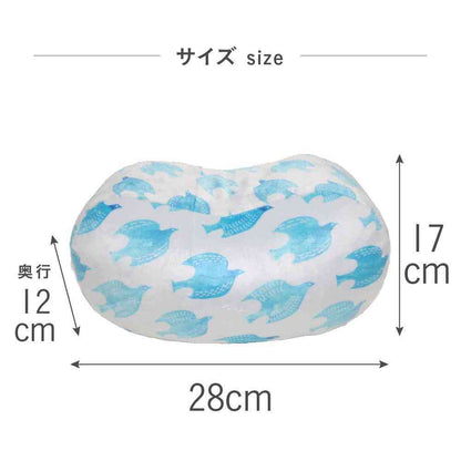 Tōei Happy Motif Exercise Soft Seiza Cushion - Blue Bird