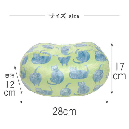 Toue Happy Motif Exercise Soft Seiza Cushion Cat with Key Tail