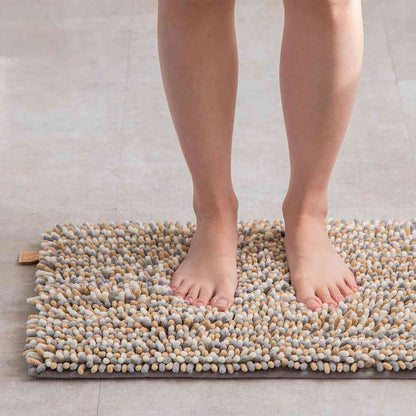Fujie MOFU Bath Mat M 60×40cm Sesame MF-105