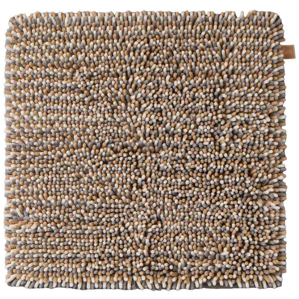 Fujie MOFU Bath Mat Square 60×60cm Sesame MF-110