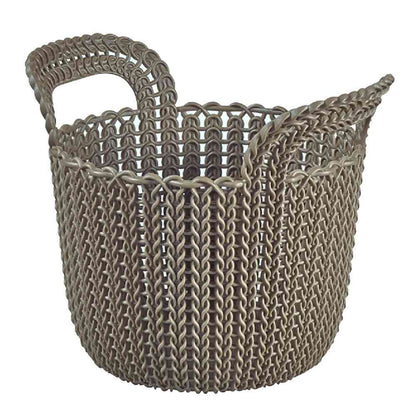 Fujie Knit Round Basket 3L Brown CV-006