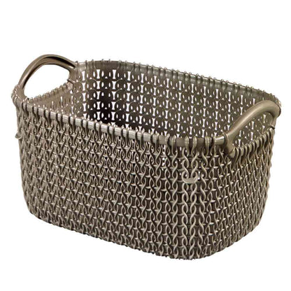Fujie Knit Square Basket 3L Brown CV-008